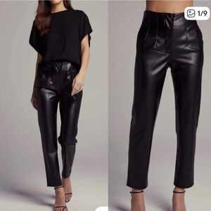 Sundays Black Keaton Pant Faux Leather Pants Size XS